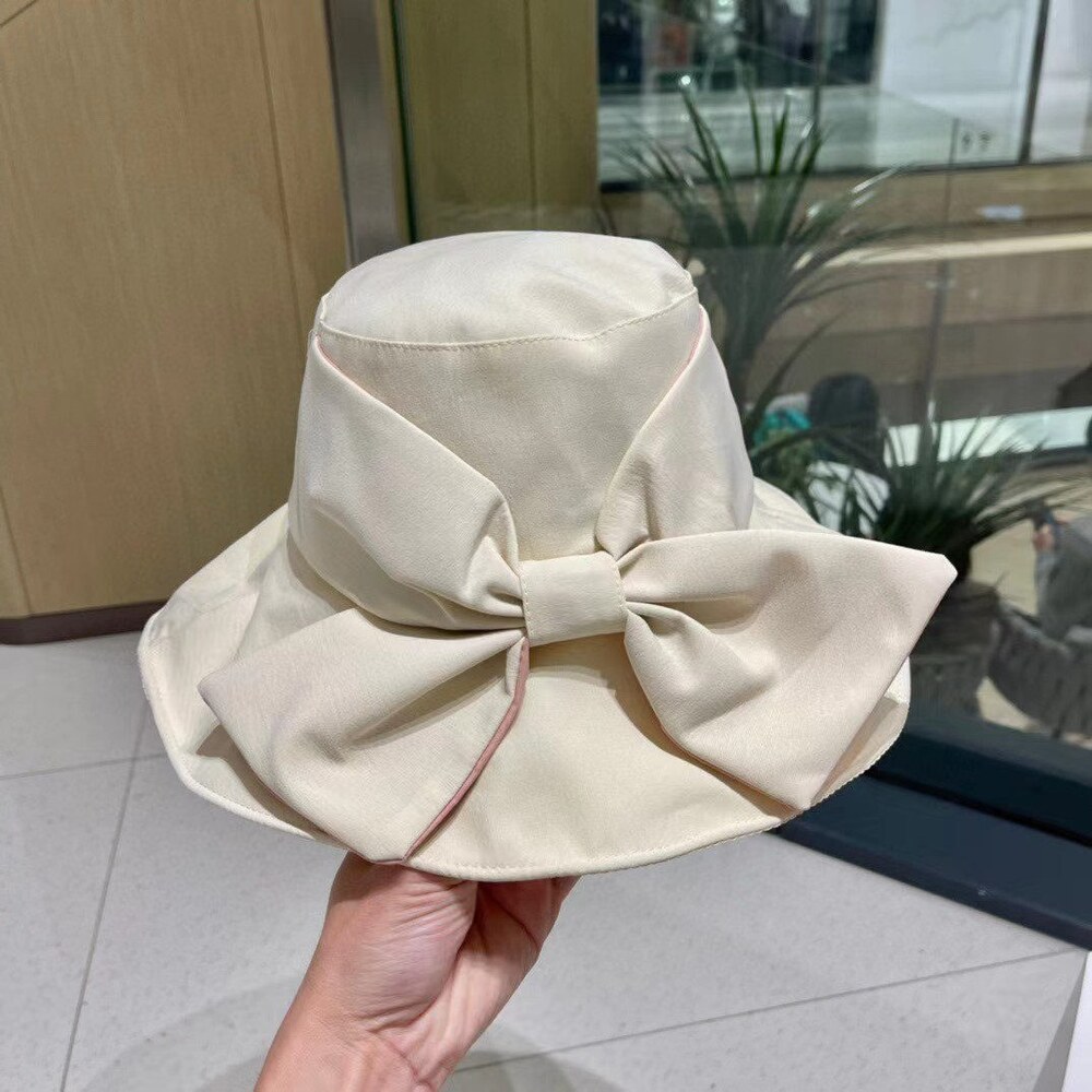 Prada Nylon Bucket Hat in Cream - Picture 6 of 7
